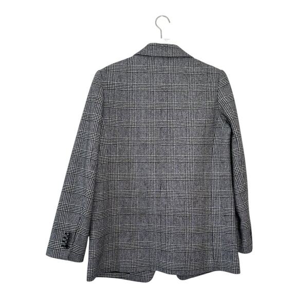 Everlane Gray Wool Houndstooth Oversized Blazer Size 4 - Picture 4 of 9
